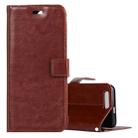 For Huawei  Honor 9 Crazy Horse Texture Horizontal Flip Leather Case with Holder & Card Slots & Wallet & Photo Frame (Brown) - 1