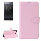 For Sony Xperia XZ Premium Litchi Texture Horizontal Flip Leather Case with Holder & Card Slots & Wallet(Pink) - 1