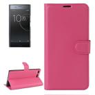 For Sony Xperia XZ Premium Litchi Texture Horizontal Flip Leather Case with Holder & Card Slots & Wallet(Magenta) - 1