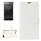 For Sony Xperia XZ Premium Litchi Texture Horizontal Flip Leather Case with Holder & Card Slots & Wallet(White) - 1