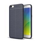 For OPPO  R9s Plus Litchi Texture TPU Protective Case(Navy Blue) - 1