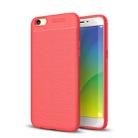 For OPPO  R9s Plus Litchi Texture TPU Protective Case(Red) - 1