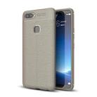 For Vivo  X20 Plus Litchi Texture TPU Protective Case(Grey) - 1