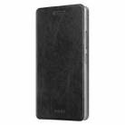 MOFI for Lenovo K6 Note Crazy Horse Texture Horizontal Flip Leather Case with Holder(Black) - 1