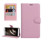 For QiKU 360 Q5 Litchi Texture Horizontal Flip PU Leather Case with Holder & Card Slots & Wallet(Pink) - 1