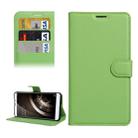 For QiKU 360 Q5 Litchi Texture Horizontal Flip PU Leather Case with Holder & Card Slots & Wallet(Green) - 1