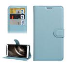 For QiKU 360 Q5 Litchi Texture Horizontal Flip PU Leather Case with Holder & Card Slots & Wallet(Blue) - 1