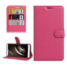 For QiKU 360 Q5 Litchi Texture Horizontal Flip PU Leather Case with Holder & Card Slots & Wallet(Magenta) - 1