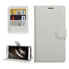 For QiKU 360 Q5 Litchi Texture Horizontal Flip PU Leather Case with Holder & Card Slots & Wallet(White) - 1