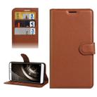 For QiKU 360 Q5 Litchi Texture Horizontal Flip PU Leather Case with Holder & Card Slots & Wallet(Brown) - 1