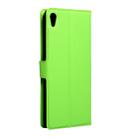 For Sony Xperia XA Ultra Litchi Texture Horizontal Flip Leather Case with Magnetic Buckle & Holder & Card Slots & Wallet(Green) - 3