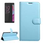 For Sony Xperia XA Ultra Litchi Texture Horizontal Flip Leather Case with Magnetic Buckle & Holder & Card Slots & Wallet(Blue) - 1