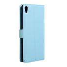 For Sony Xperia XA Ultra Litchi Texture Horizontal Flip Leather Case with Magnetic Buckle & Holder & Card Slots & Wallet(Blue) - 3