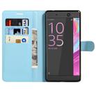 For Sony Xperia XA Ultra Litchi Texture Horizontal Flip Leather Case with Magnetic Buckle & Holder & Card Slots & Wallet(Blue) - 5