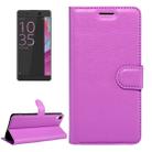 For Sony Xperia XA Ultra Litchi Texture Horizontal Flip Leather Case with Magnetic Buckle & Holder & Card Slots & Wallet(Purple) - 1