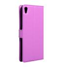For Sony Xperia XA Ultra Litchi Texture Horizontal Flip Leather Case with Magnetic Buckle & Holder & Card Slots & Wallet(Purple) - 3