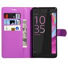For Sony Xperia XA Ultra Litchi Texture Horizontal Flip Leather Case with Magnetic Buckle & Holder & Card Slots & Wallet(Purple) - 5