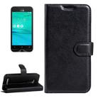 For Asus ZenFone GO / ZB452KG Litchi Texture Horizontal Flip Leather Case with Magnetic Buckle & Holder & Card Slots & Wallet(Black) - 1