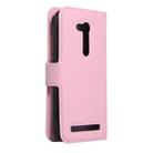 For Asus ZenFone GO / ZB452KG Litchi Texture Horizontal Flip Leather Case with Magnetic Buckle & Holder & Card Slots & Wallet(Pink) - 3