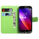 For Asus ZenFone GO / ZB452KG Litchi Texture Horizontal Flip Leather Case with Magnetic Buckle & Holder & Card Slots & Wallet(Green) - 5