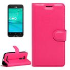 For Asus ZenFone GO / ZB452KG Litchi Texture Horizontal Flip Leather Case with Magnetic Buckle & Holder & Card Slots & Wallet(Magenta) - 1