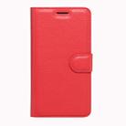 For Asus ZenFone GO / ZB452KG Litchi Texture Horizontal Flip Leather Case with Magnetic Buckle & Holder & Card Slots & Wallet(Red) - 2