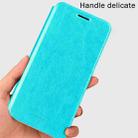 MOFI for  Meizu Meilan X Crazy Horse Texture Horizontal Flip Leather Case with Holder (Blue) - 4