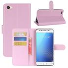 For Vivo  X9s Litchi Texture Horizontal Flip Leather Case with Holder & Card Slots & Wallet (Pink) - 1