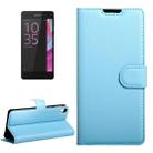 For Sony Xperia E5 Litchi Texture Horizontal Flip Leather Case with Magnetic Buckle & Holder & Card Slots & Wallet(Blue) - 1