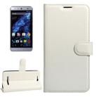 For BLU Energy X Litchi Texture Horizontal Flip Leather Case with Magnetic Buckle & Holder & Card Slots & Wallet(White) - 1