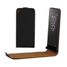 For Sony Xperia E5 Khaki Lining Vertical Flip Leather Case (Black) - 1