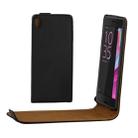 For Sony Xperia X Khaki Lining Vertical Flip Leather Case (Black) - 1