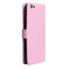 For OPPO  R9s Plus Litchi Texture Horizontal Flip Leather Case with Magnetic Buckle & Holder & Card Slots & Wallet(Pink) - 3