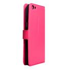 For OPPO  R9s Plus Litchi Texture Horizontal Flip Leather Case with Magnetic Buckle & Holder & Card Slots & Wallet(Magenta) - 3