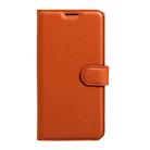 For OPPO  R9s Plus Litchi Texture Horizontal Flip Leather Case with Magnetic Buckle & Holder & Card Slots & Wallet(Brown) - 2