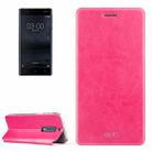 MOFI for Nokia 5 Crazy Horse Texture Horizontal Flip Leather Case with Holder(Magenta) - 1