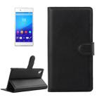 For Sony Xperia Z4 / Z3+ Litchi Texture Horizontal Flip Leather Case with Holder & Card Slots & Wallet(Black) - 1