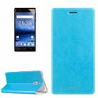 MOFI for Nokia 3 Crazy Horse Texture Horizontal Flip Leather Case with Holder (Blue) - 1
