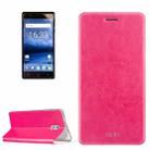 MOFI for Nokia 3 Crazy Horse Texture Horizontal Flip Leather Case with Holder (Magenta) - 1
