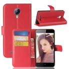 For LEAGOO Z5 lite (MPH0366) Litchi Texture Horizontal Flip Leather Case with Holder & Card Slots & Wallet(Red) - 1