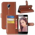 For LEAGOO Z5 lite (MPH0366) Litchi Texture Horizontal Flip Leather Case with Holder & Card Slots & Wallet(Brown) - 1