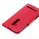For ASUS Zenfone Go ZB500KL Pressed Flowers Pattern Horizontal Flip Leather Case with Holder & Card Slots & Wallet(Red) - 8