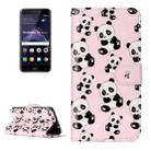 For Huawei  P8 Lite (2017) Gloss Oil Embossed Panda Pattern Horizontal Flip Leather Case with Holder & Card Slots & Wallet & Photo Frame - 1