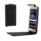 For Huawei  P8 Lite (2017) Plain Weave Texture Vertical Flip Leather Case(Black) - 1