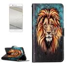 For Huawei  P10 Plus Gloss Oil Embossed Lion Pattern Horizontal Flip Leather Case with Holder & Card Slots & Wallet & Photo Frame - 1