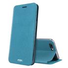 MOFI for OPPO R11 Plus Frosted Texture Horizontal Flip Leather Case with Holder(Blue) - 1