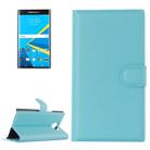 For Blackberry Priv Litchi Texture Horizontal Flip Leather Case with Magnetic Buckle & Holder & Card Slots & Wallet(Blue) - 1