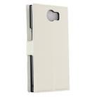 For Blackberry Priv Litchi Texture Horizontal Flip Leather Case with Magnetic Buckle & Holder & Card Slots & Wallet(White) - 3