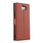 For Blackberry Priv Litchi Texture Horizontal Flip Leather Case with Magnetic Buckle & Holder & Card Slots & Wallet(Brown) - 3
