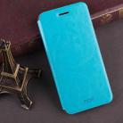 MOFI for  Huawei Honor Play 6 Crazy Horse Texture Horizontal Flip Shockproof Protective Leather Case with Holder (Blue) - 1